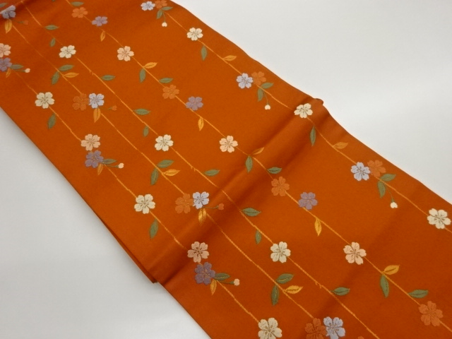 JAPANESE NAGOYA OBI / WOVEN WEEPING SAKURA